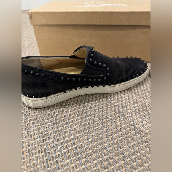 Fullset Christian Louboutin Spiked Pik Boat Slip-On Loafers Sneakers Suede main image 8
